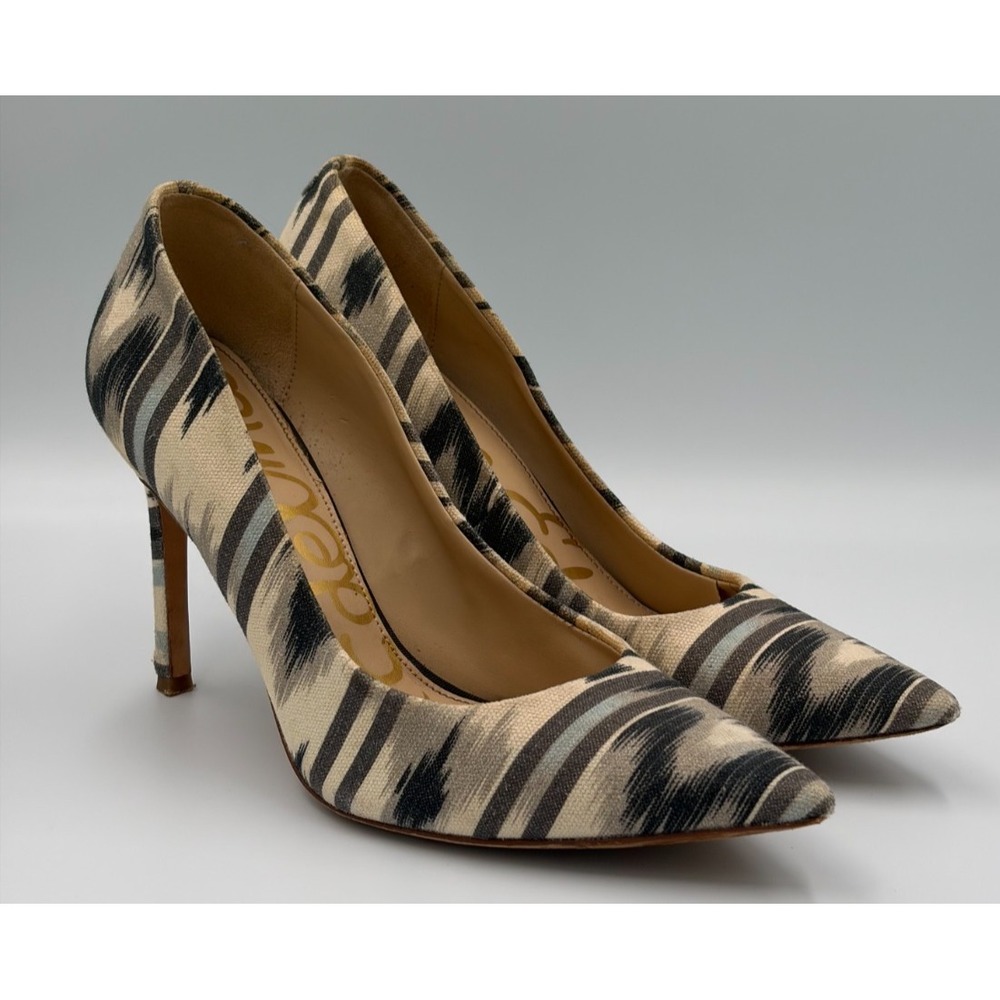 Sam Edelman Hazel Womens 8 Ikat Pointed Toe Stiletto Pumps Multicolor Heels